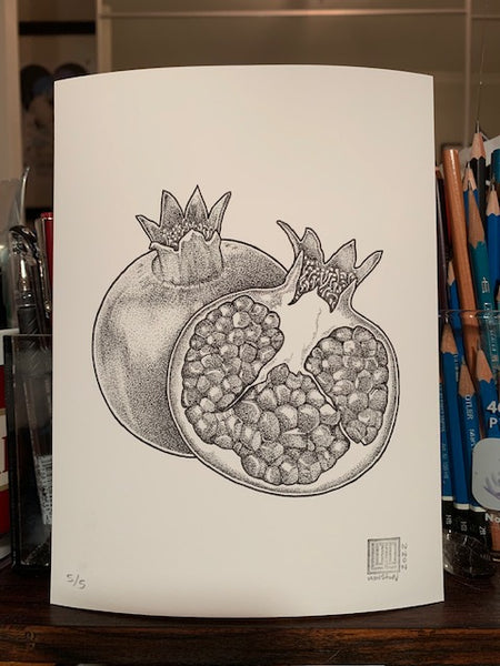 Pomegranate Print by Laurel
