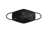 Non-Medical reusable face mask with wrap around peony design