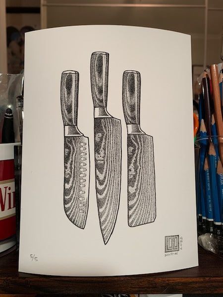 Knives Print by Laurel