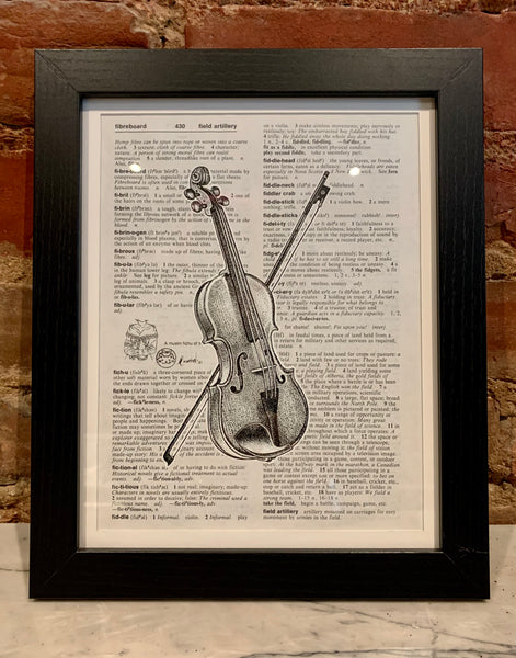 Violin by Laurel Winston -Framed Original