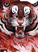 Red Tiger By Dan kirk (16x22” print)